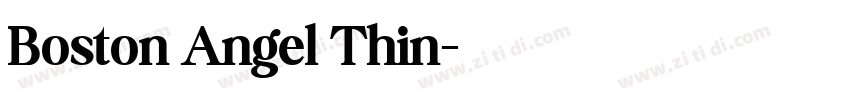 Boston Angel Thin字体转换